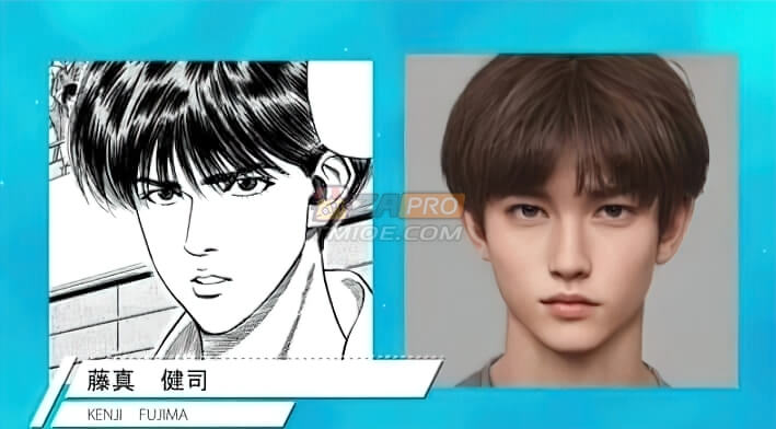 粉丝电脑模拟《灌篮高手》真人版形象