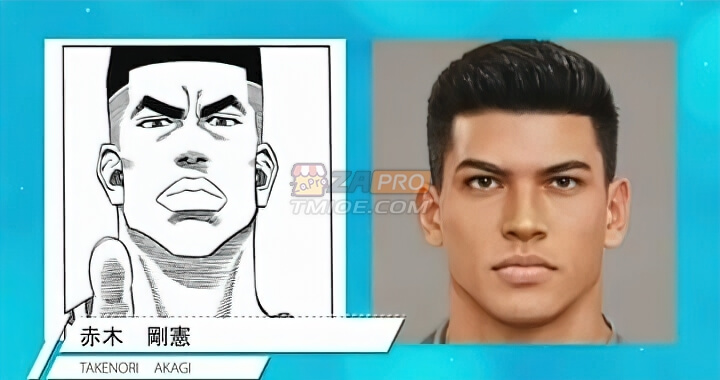 粉丝电脑模拟《灌篮高手》真人版形象