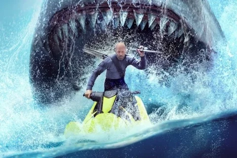 巨齿鲨2：深渊 Meg 2: The Trench (2023) #杰森·斯坦森 #吴京 #蔡书雅