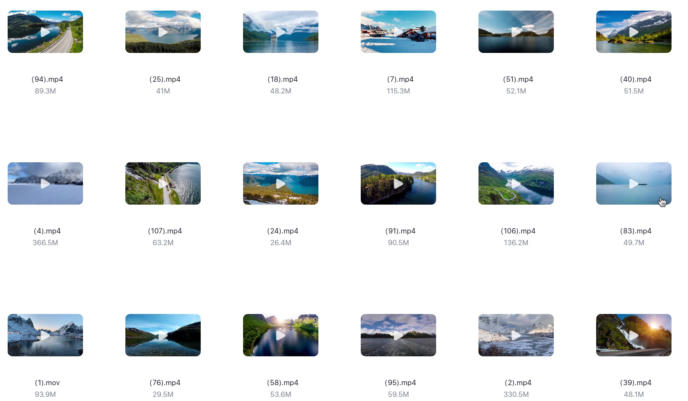 4K/8K 视频素材（夜景城市人流街道夜市延时航拍/自然风景风光雪山湖泊）